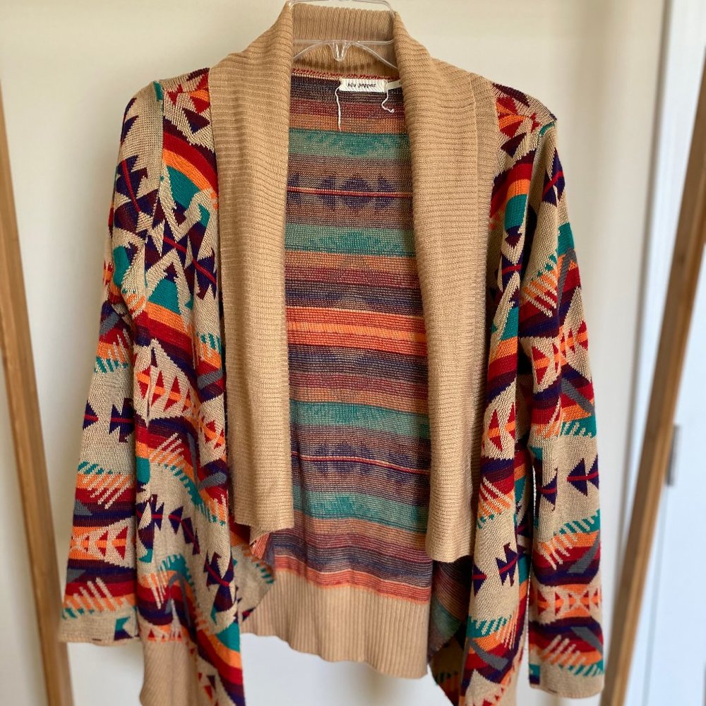 Aztec Print Cardigan